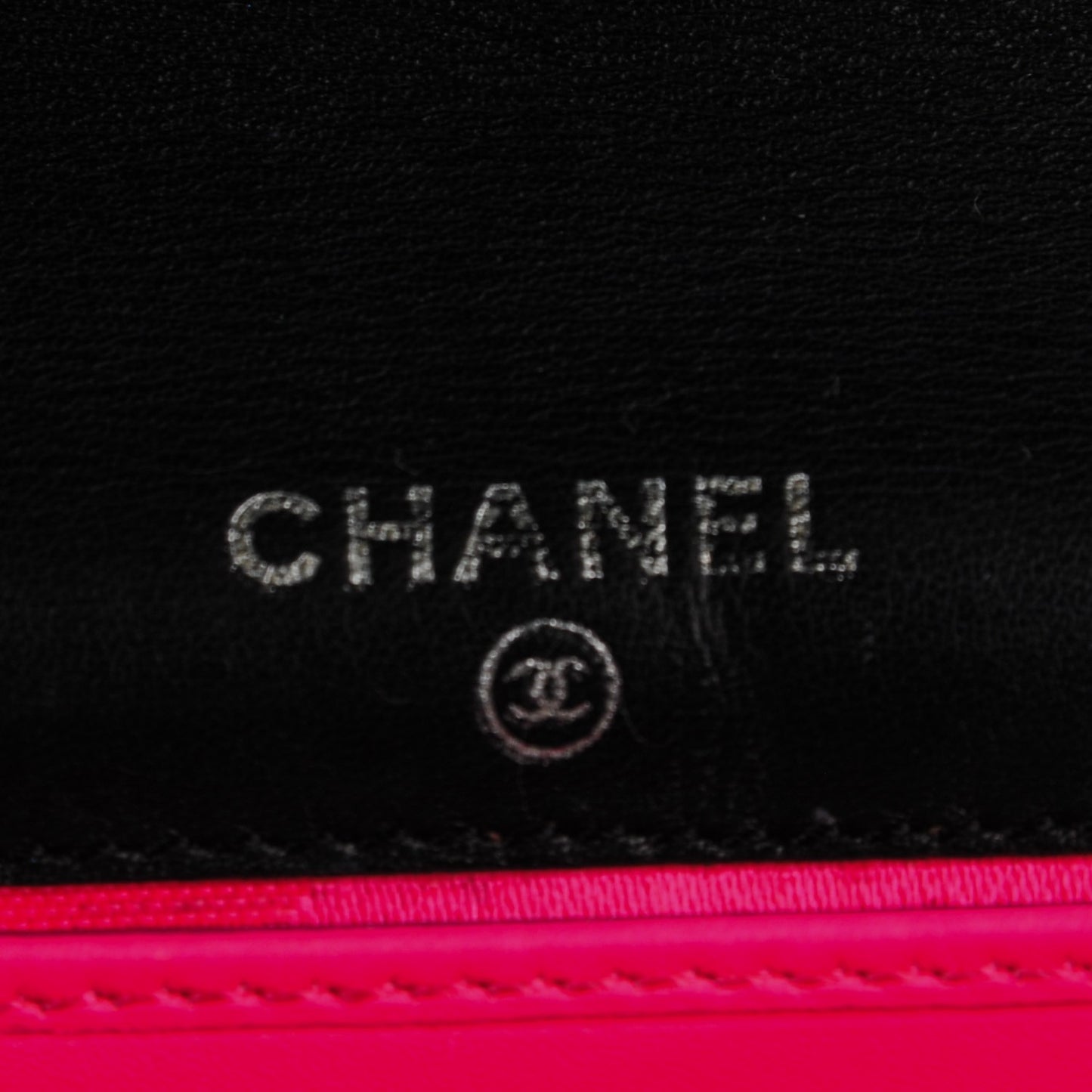 Calfskin Quilted Cambon Flap Wallet Black