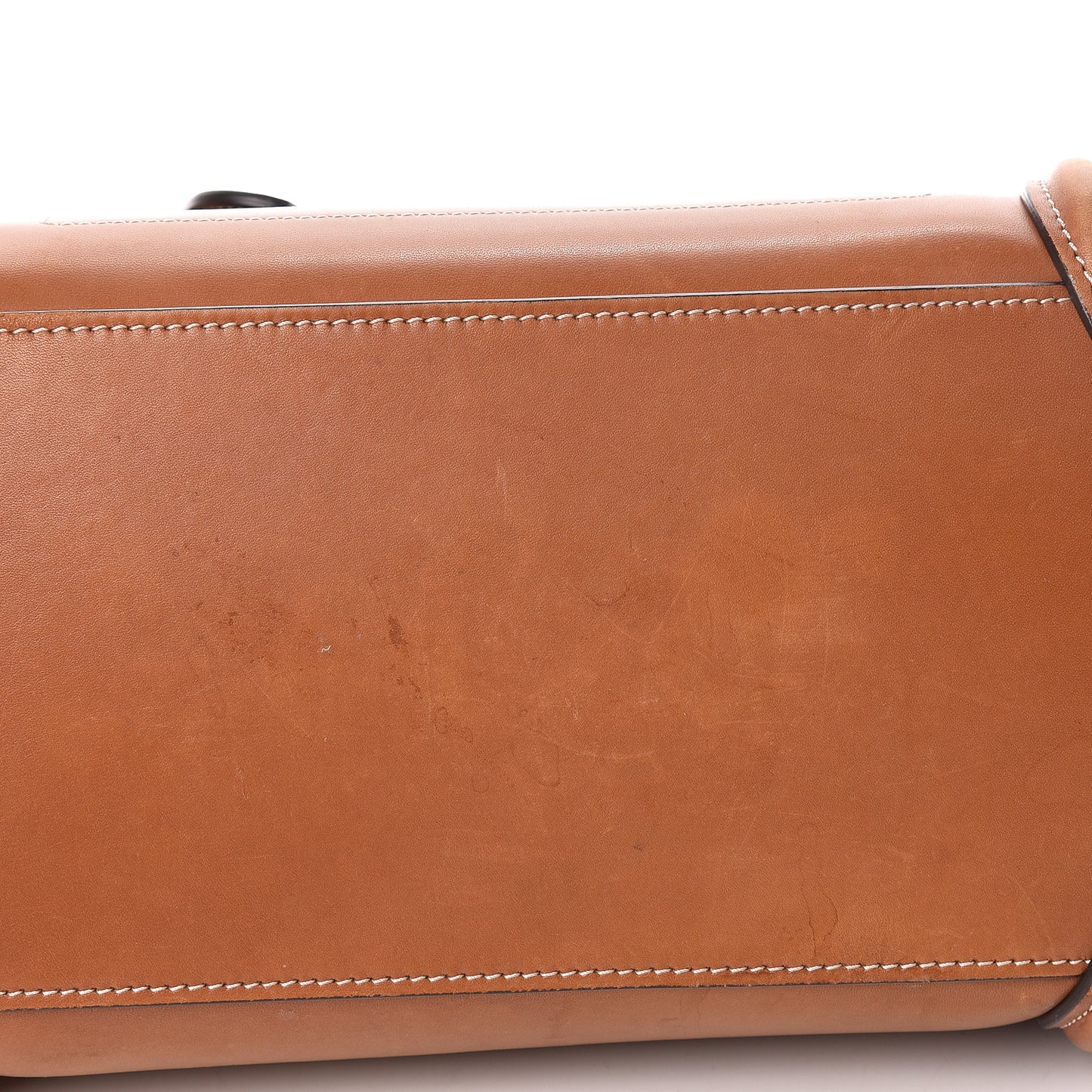 Natural Calfskin Micro Luggage Tan