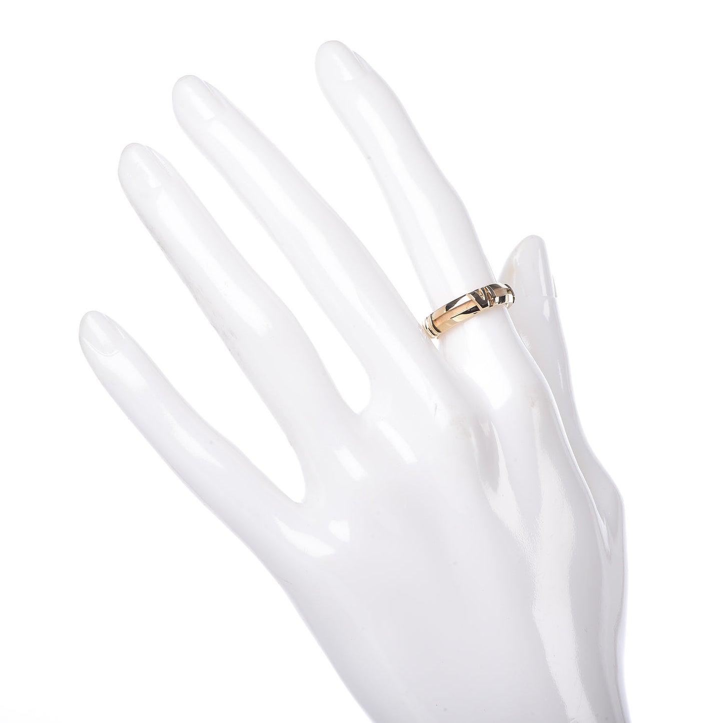 18K Yellow Gold Atlas Band Ring 49 4.75