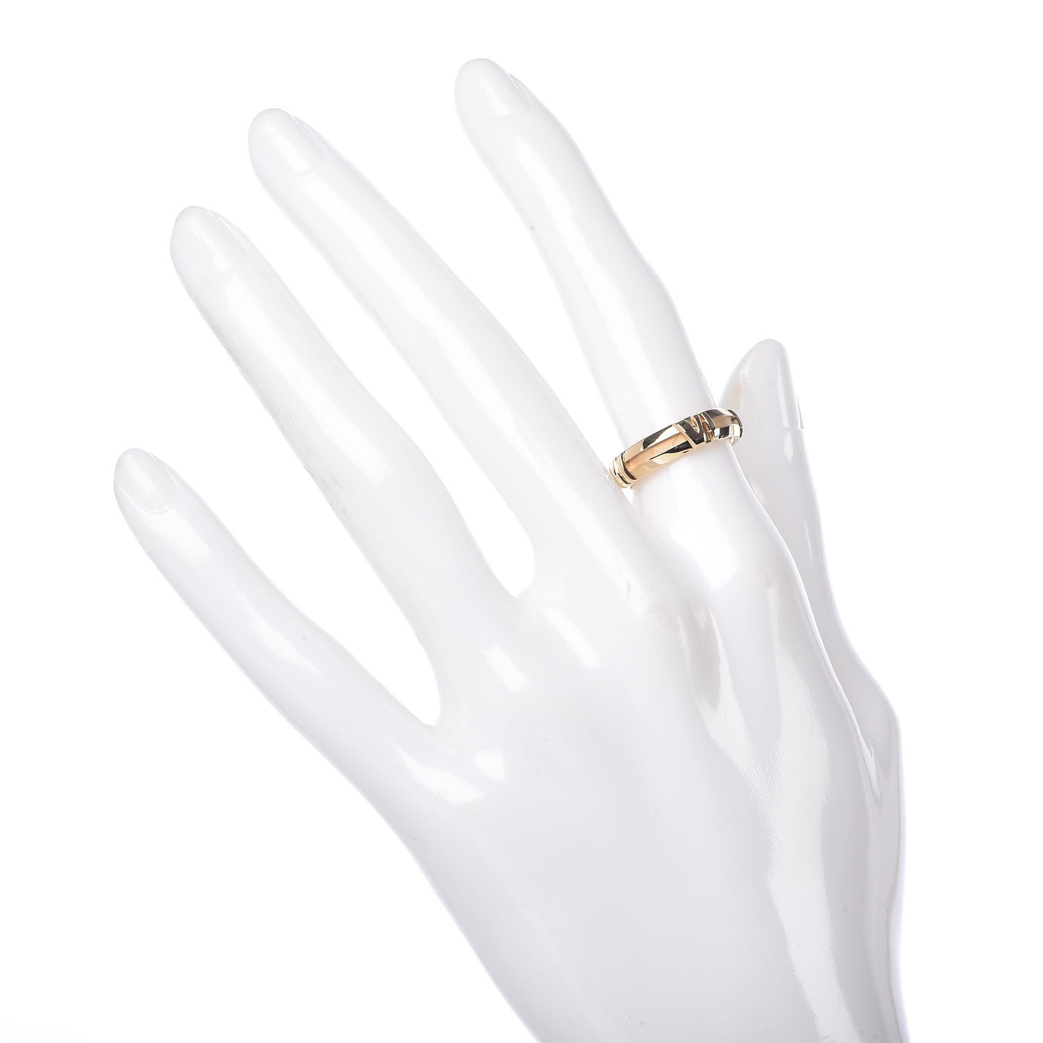 Tiffany 18K Yellow Gold Atlas Band Ring 49 4.75 2 of 5
