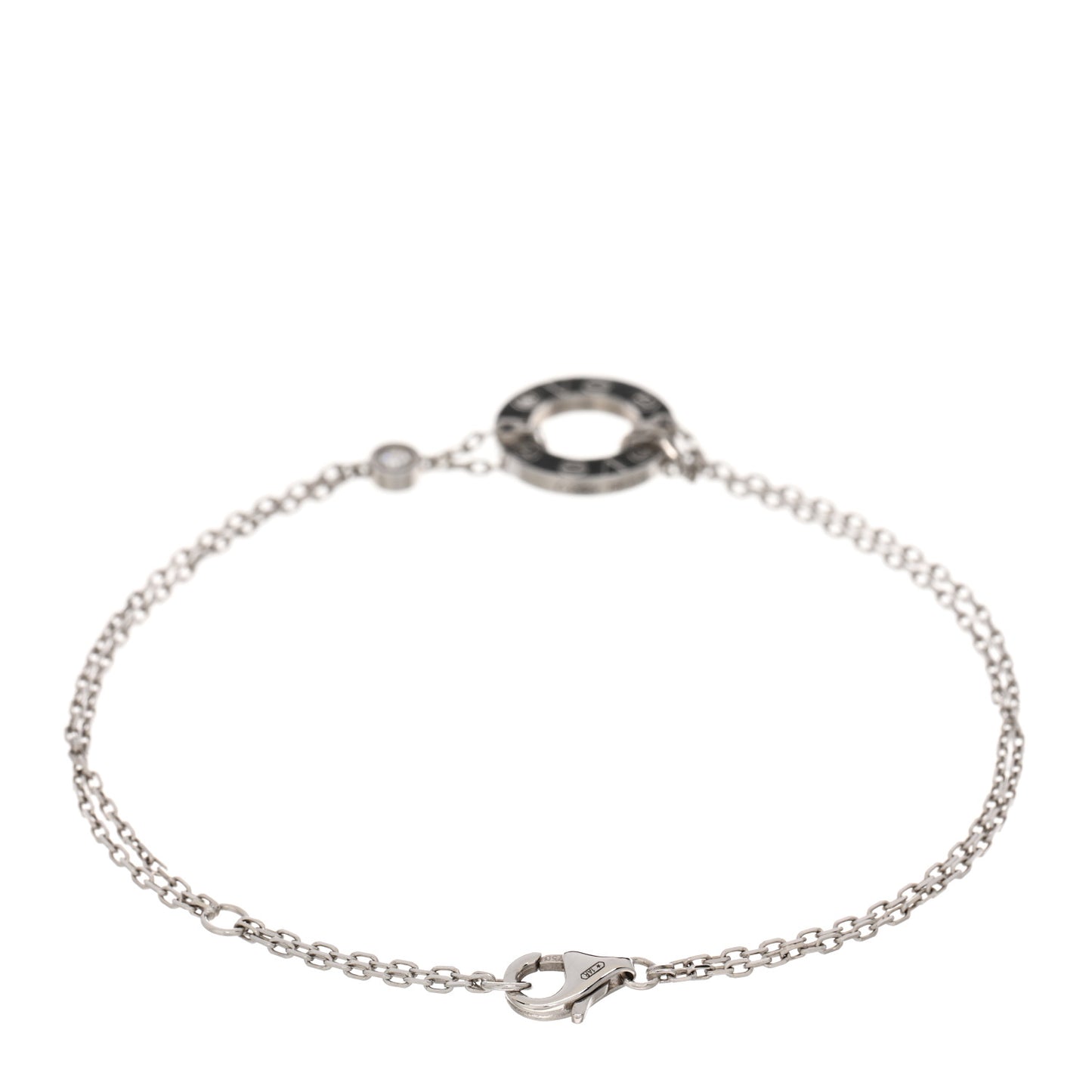 18K White Gold Diamond LOVE Bracelet