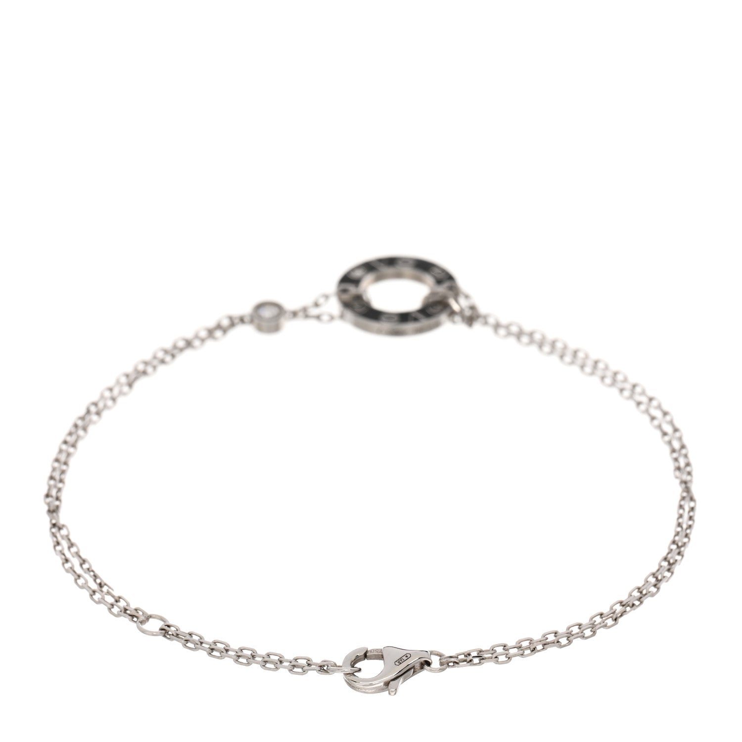 Cartier 18K White Gold Diamond LOVE Bracelet 3 of 4