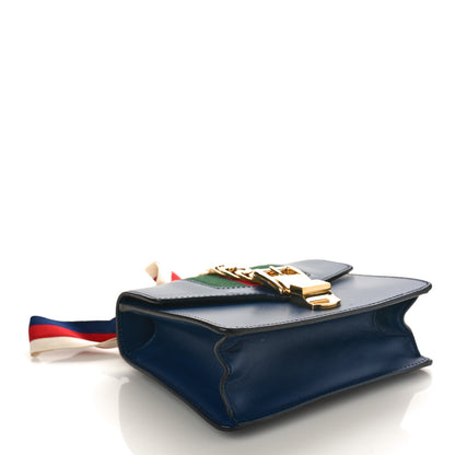 Gucci Calfskin Mini Sylvie Chain Shoulder Bag Blue Agata 4 of 8