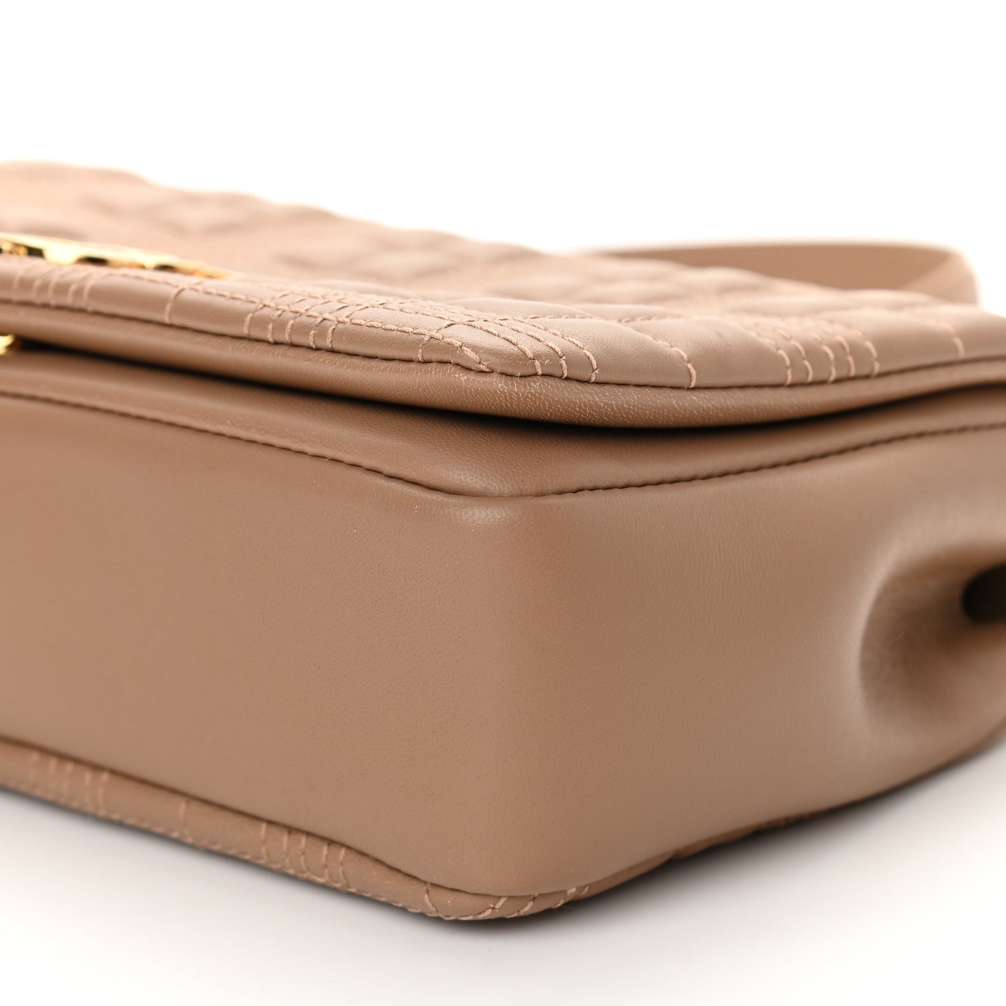 Lambskin Quilted Small Lola Bag Camel