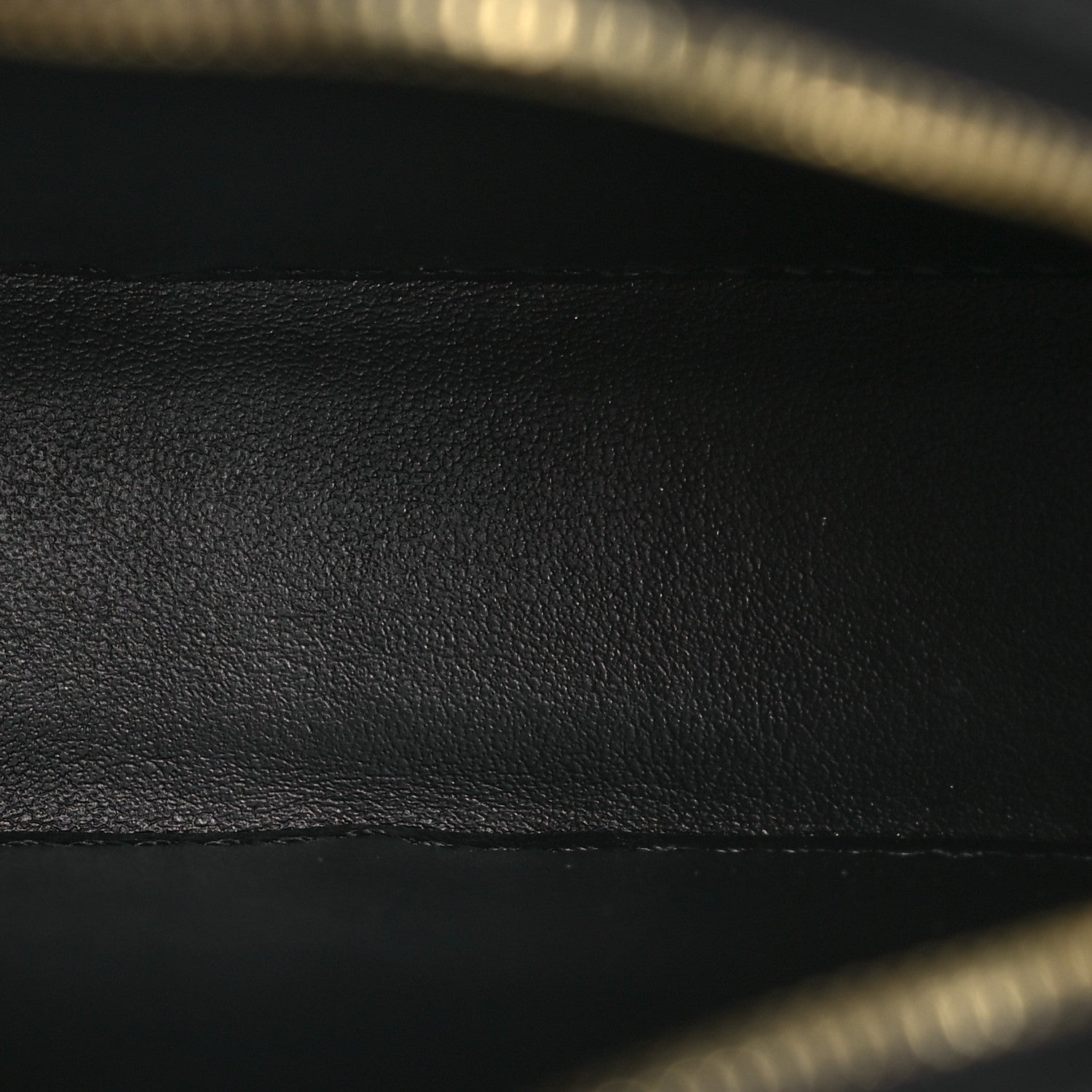Celine Smooth Calfskin Cuir Triomphe Oval Bag Black 5 of 11
