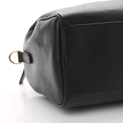 Versace Saffiano Calfskin Palazzo Duffle Bag Black 7 of 8