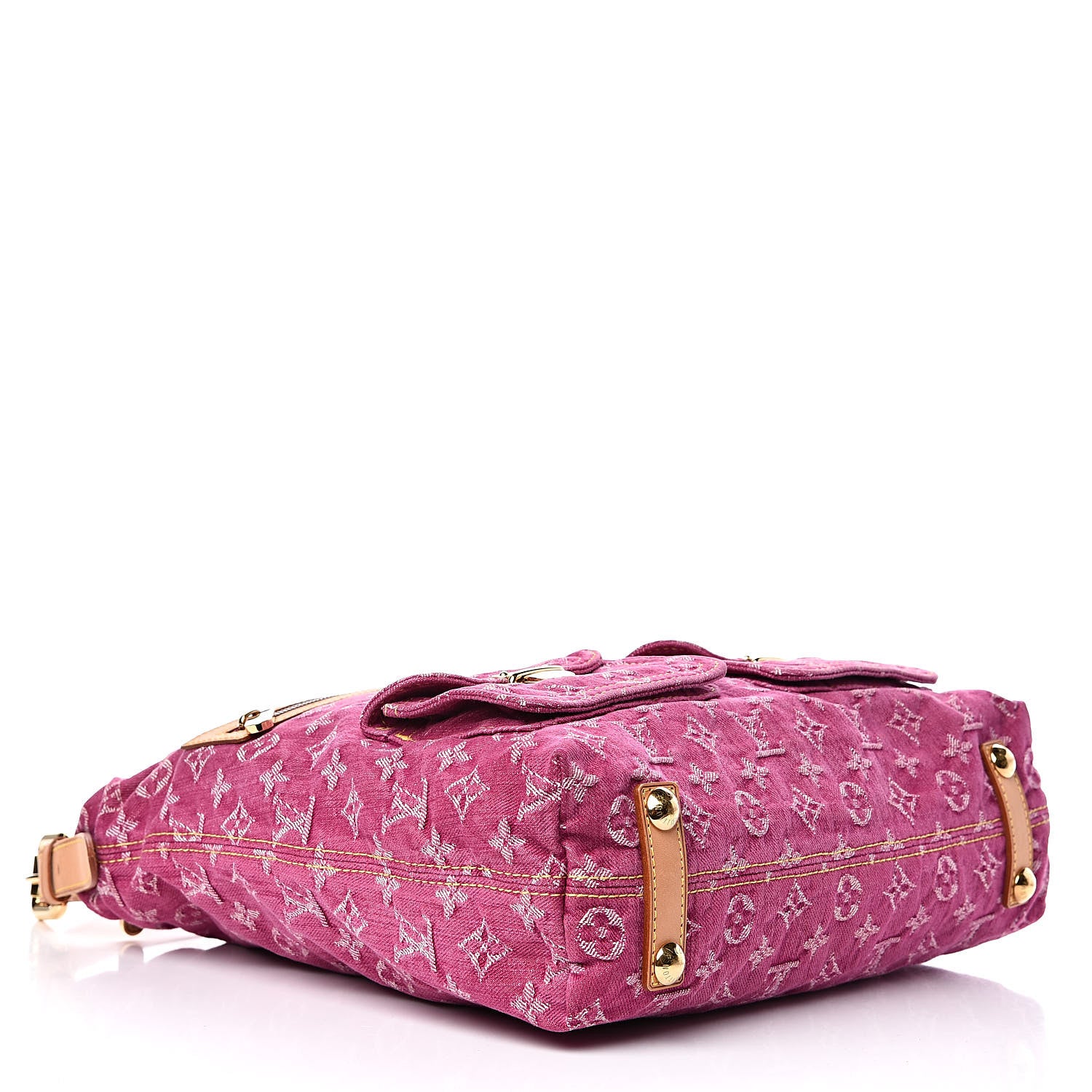 Louis Vuitton Denim Baggy GM Fuchsia 4 of 12