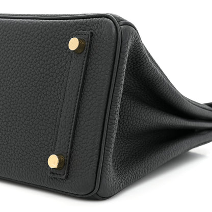 Hermes Togo Birkin 25 Black 7 of 9