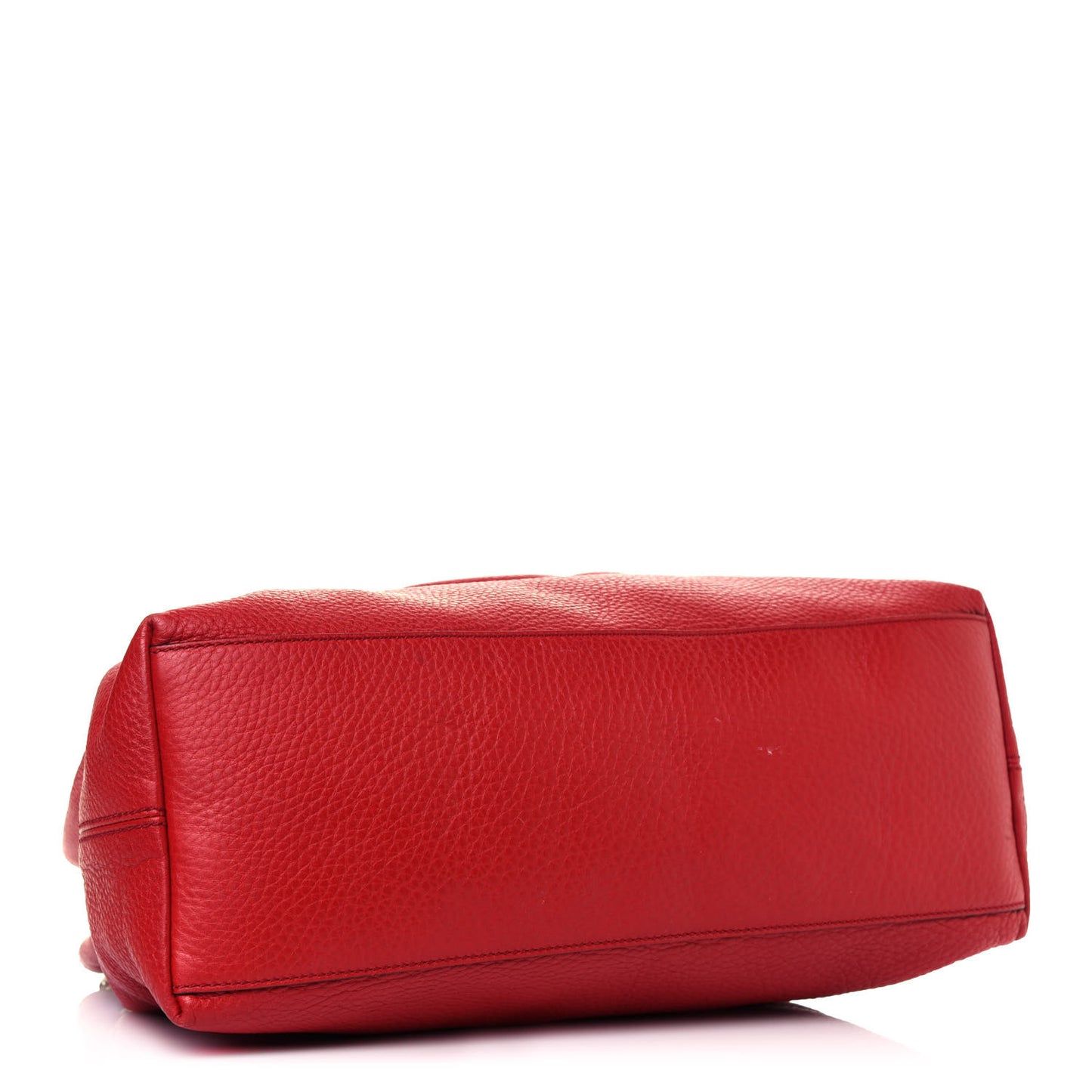 Pebbled Calfskin Medium Soho Chain Shoulder Bag Tabasco Red