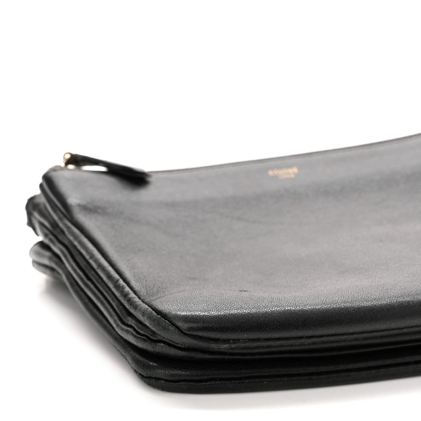 Lambskin Small Trio Crossbody Bag Black