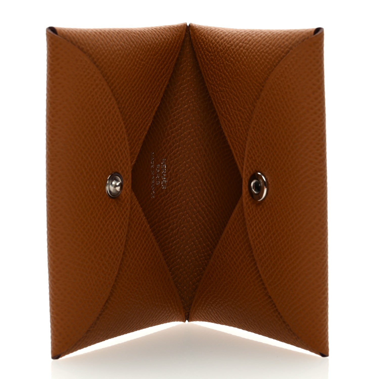 Hermes Epsom Calvi Card Case Gold 4 of 6