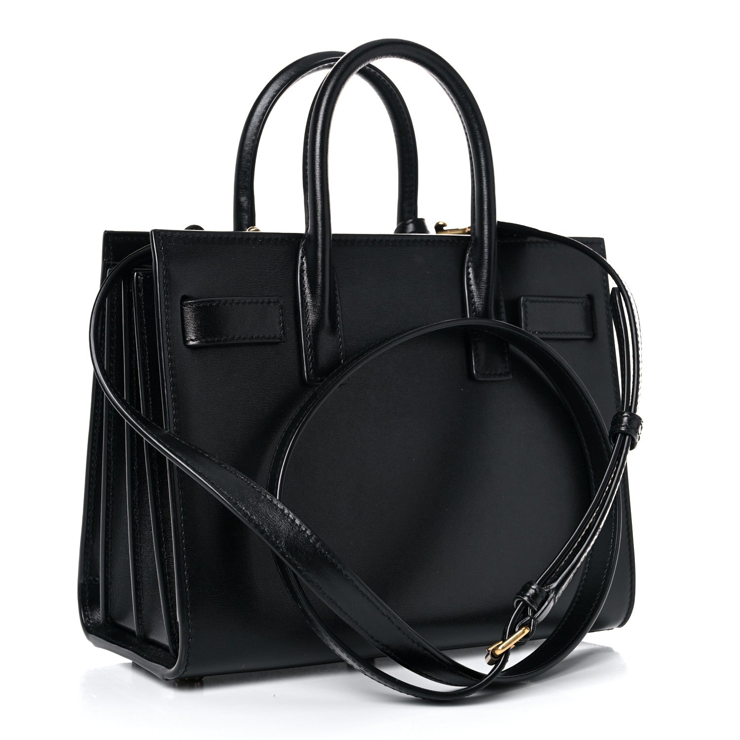 Saint Laurent Calfskin Nano Sac De Jour Black 3 of 12