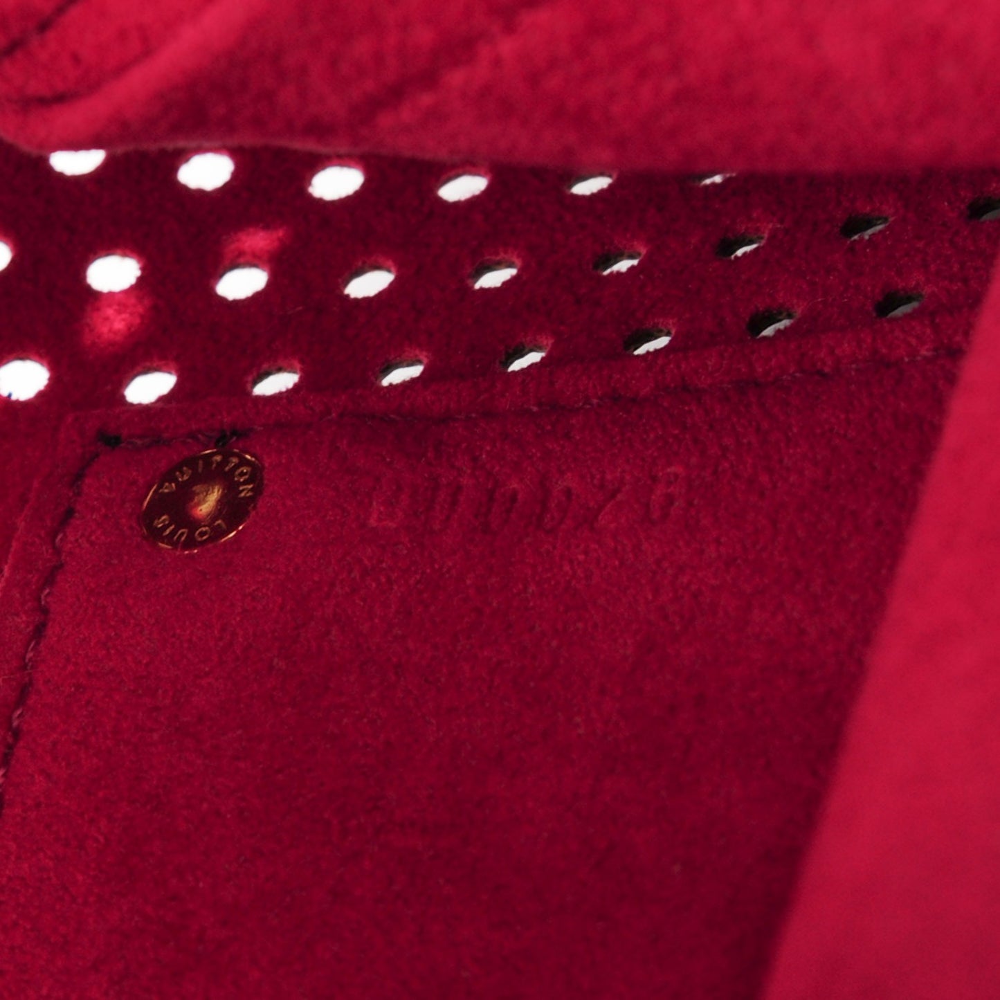 Monogram Perforated Speedy 30 Fuchsia