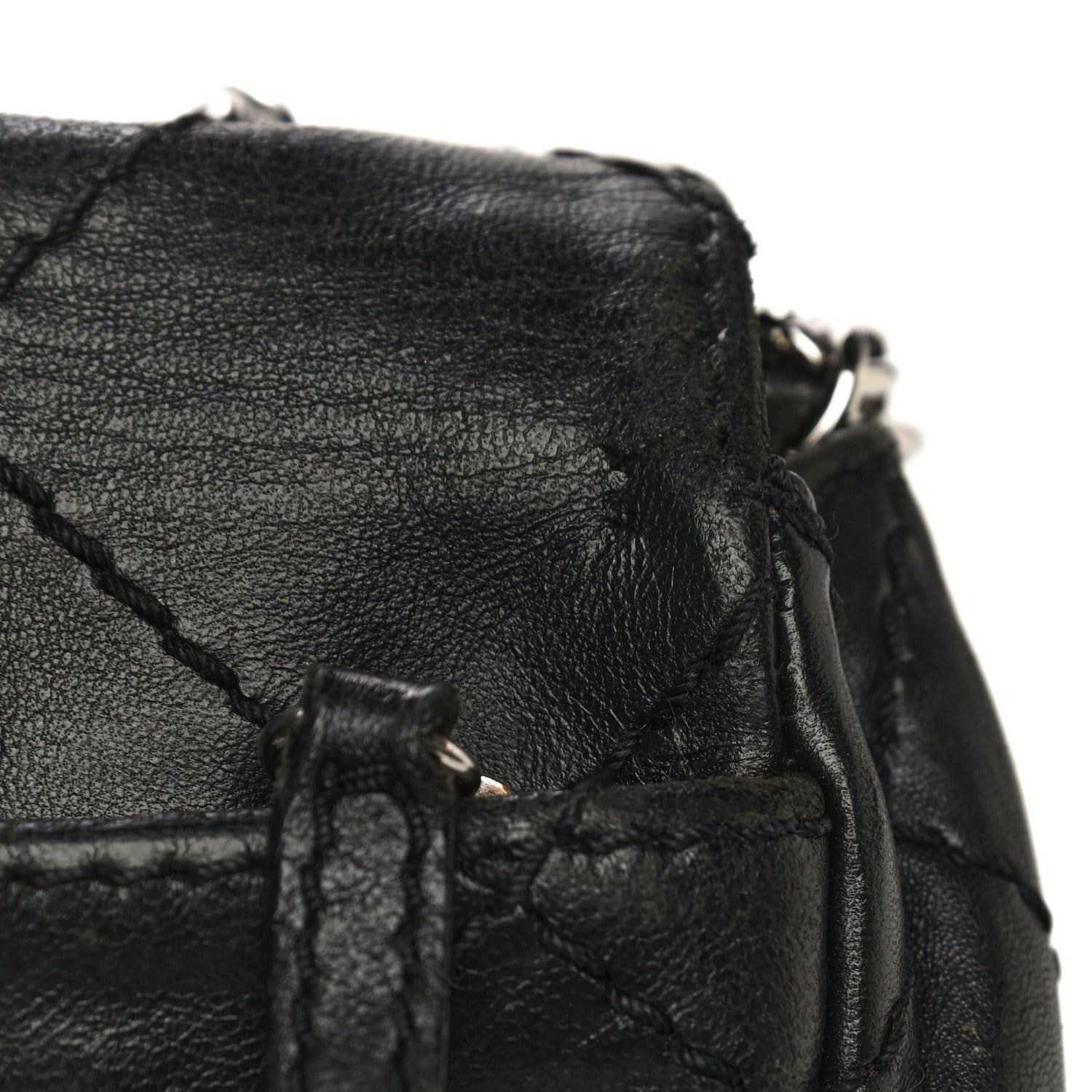 Chanel Lambskin Small Stitched Mini Flap Black 19 of 23