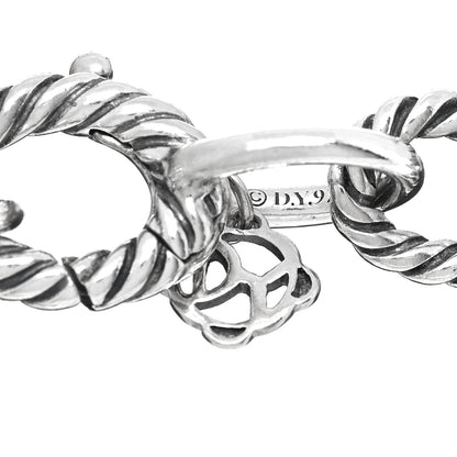 David Yurman Sterling Silver 10mm Medium Oval Link Bracelet 3 of 3