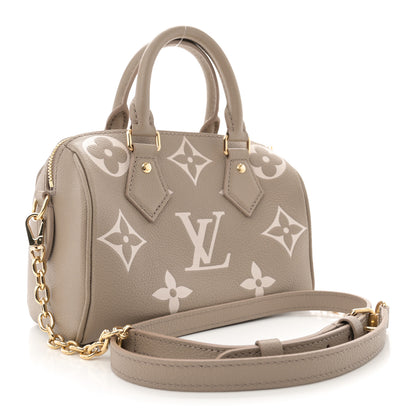 Louis Vuitton Empreinte Monogram Giant Speedy Bandouliere 20 Creme Beige 3 of 10