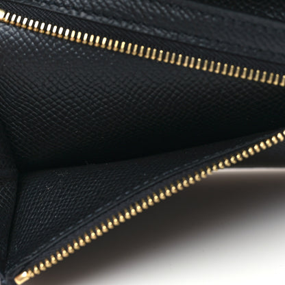Hermes Epsom Bearn Compact Wallet Black 6 of 9