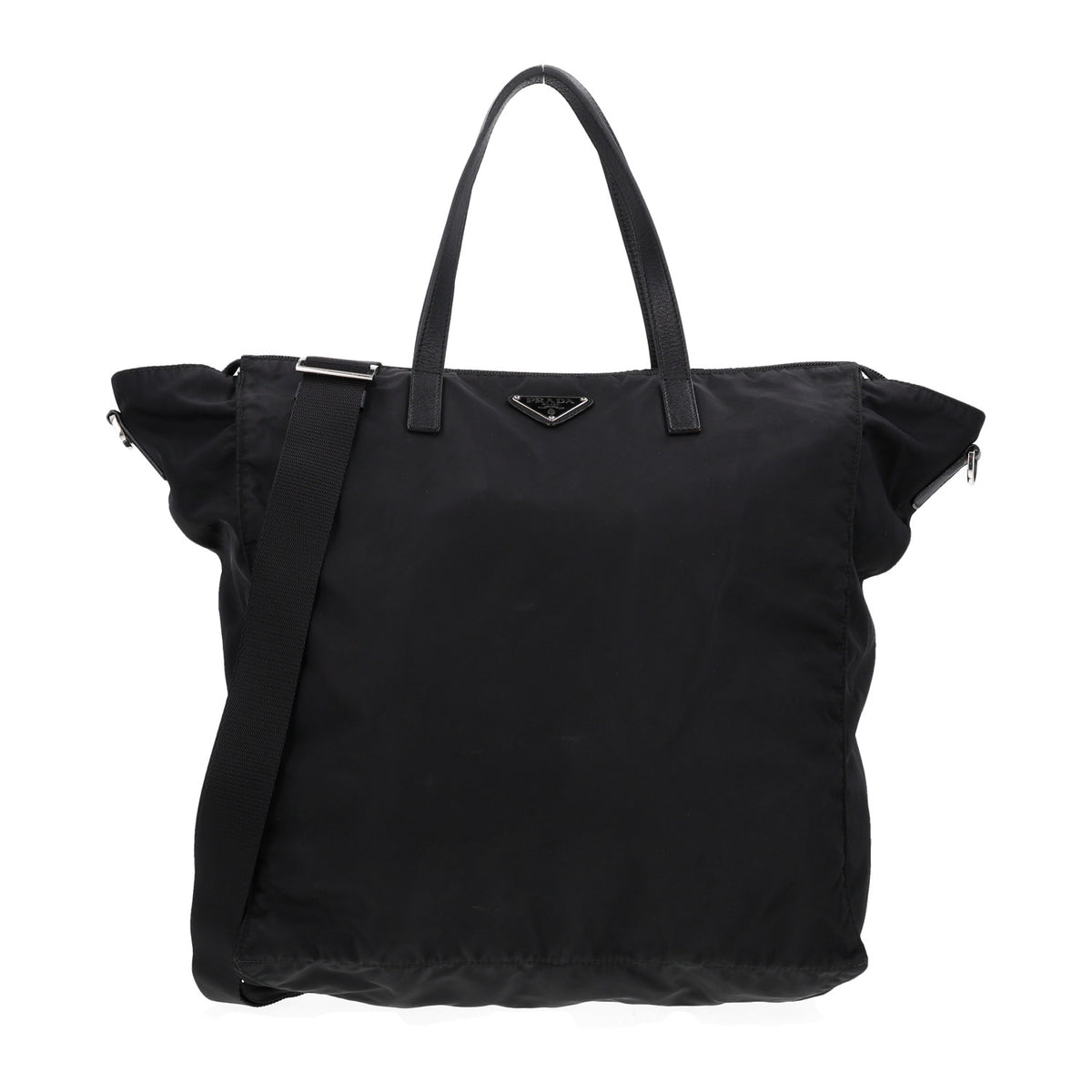 Prada Tessuto Nylon Vela Shopping Tote Black 1 of 10