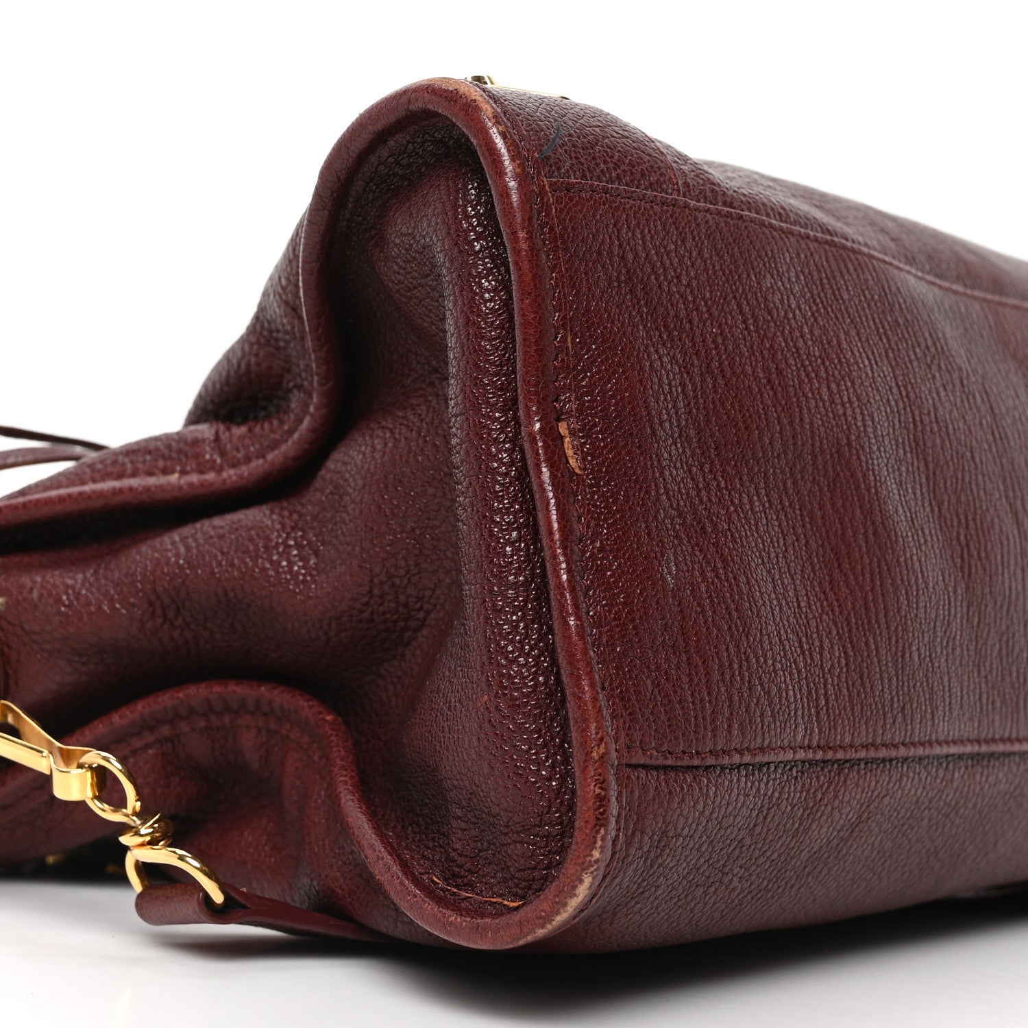 Balenciaga Chevre Gold Metallic Edge Hardware City Bordeaux 10 of 11