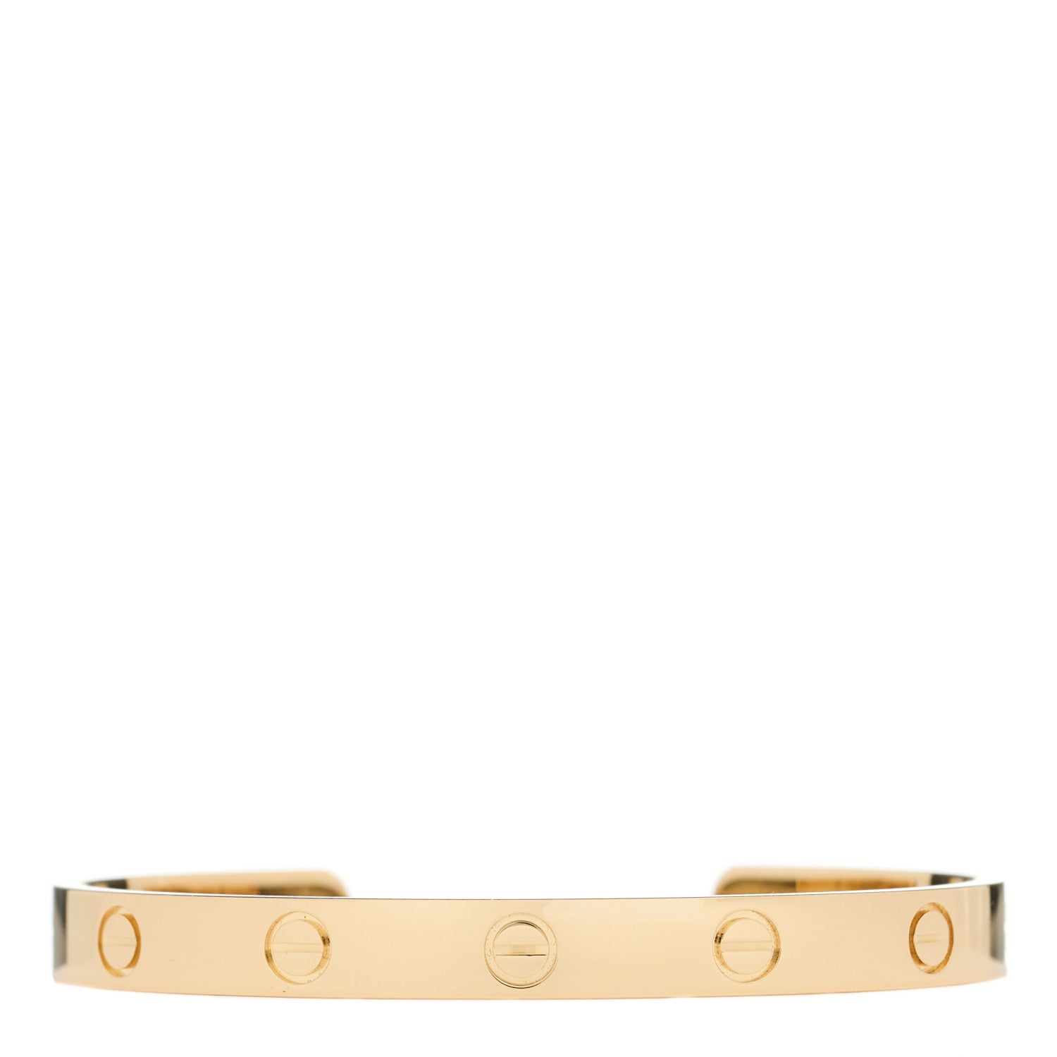 Cartier 18K Yellow Gold LOVE Cuff Bracelet 17 1 of 3