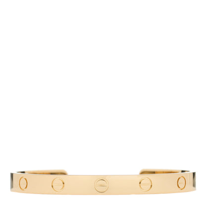 Cartier 18K Yellow Gold LOVE Cuff Bracelet 17 1 of 3