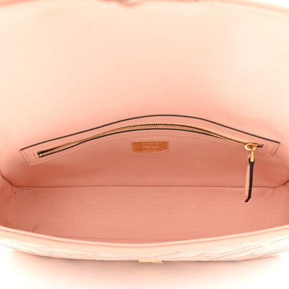 Fendi Canvas Vitello King Extra Strap FF Embroidered Baguette Baby Pink 5 of 10