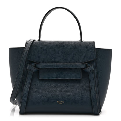 Celine Baby Grained Calfskin Nano Belt Bag Abyss Blue 1 of 10