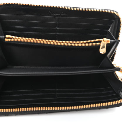 Christian Dior Patent Cannage Lady Dior Continental Zip Wallet Black 5 of 7