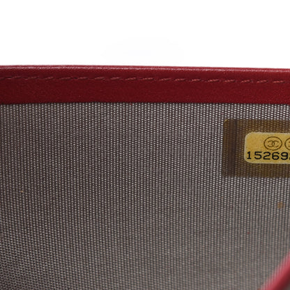 Chanel Caviar CC Long Flap French Wallet Red 10 of 12