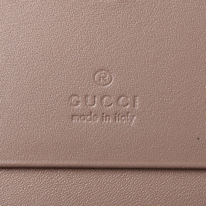 Gucci Calfskin Matelasse GG Marmont Card Case Wallet Porcelain Rose 6 of 9