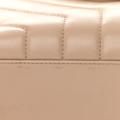 Saint Laurent Calfskin Y Quilted Monogram Small Loulou Chain Satchel Dark Beige 11 of 11