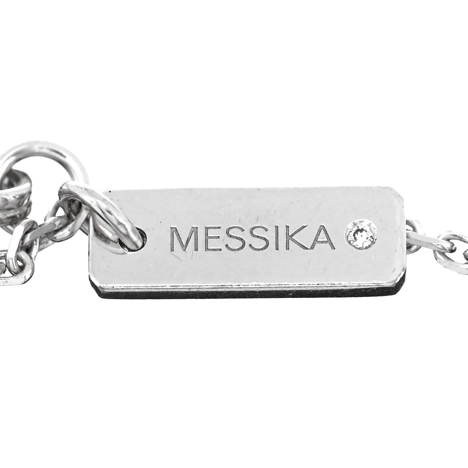 Messika 18K White Gold Diamond .15ct Joy Bracelet 3 of 4