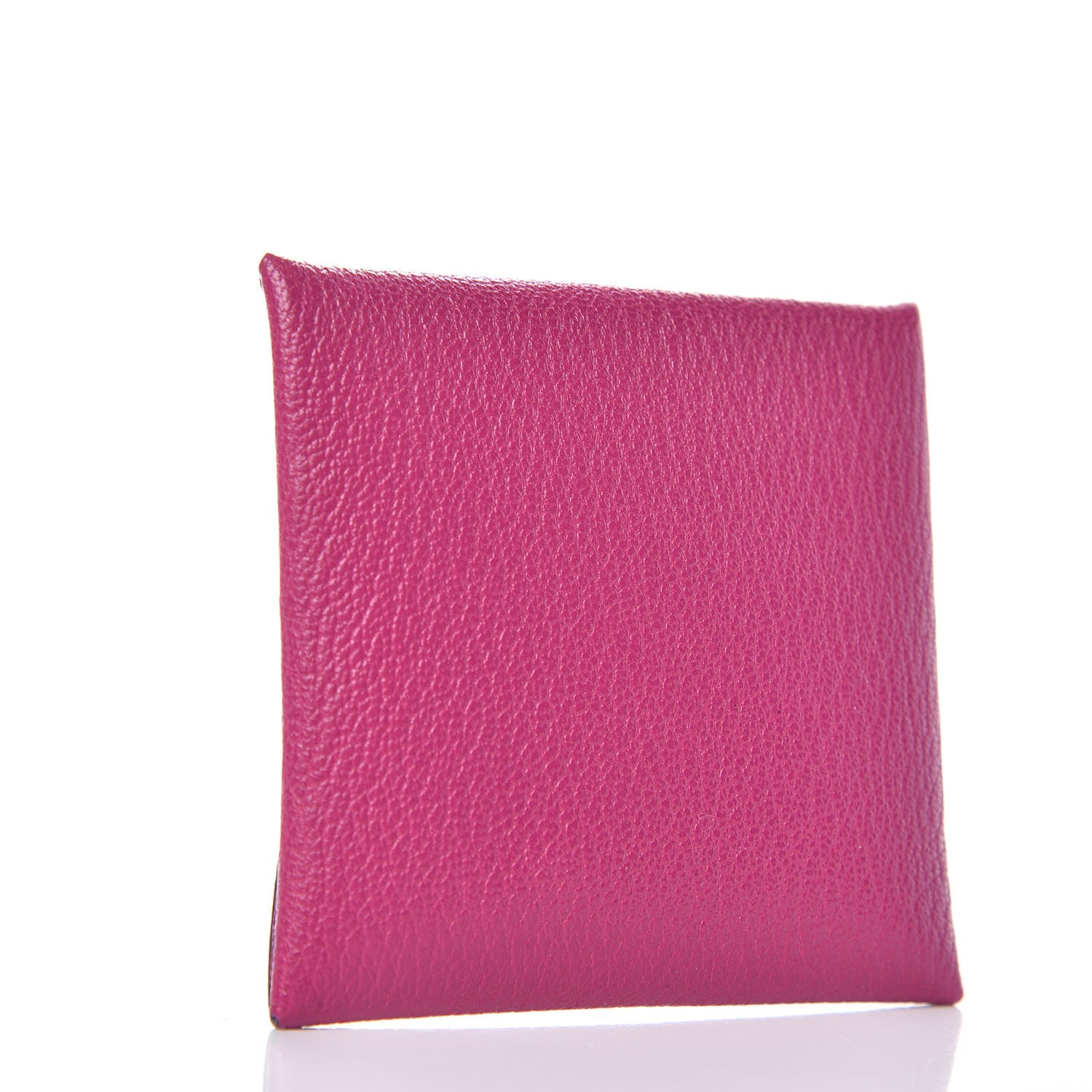 Hermes Chevre Mysore Bastia Coin Purse Rose Pourpre 3 of 8