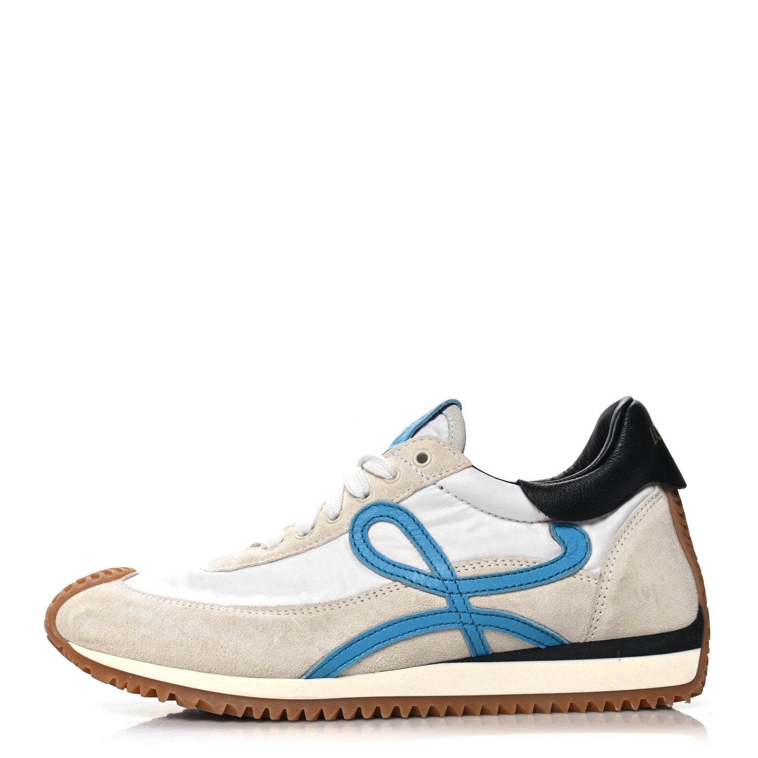 Loewe Fabric Suede Flow Retro Runner Sneakers 36 White Blue 1 of 7