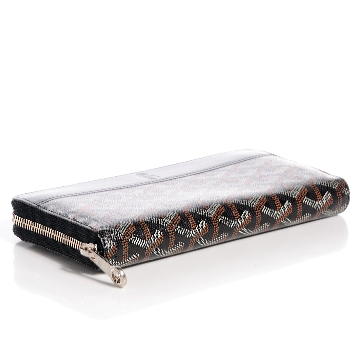 Goyardine Matignon Zip Around GM Wallet Black