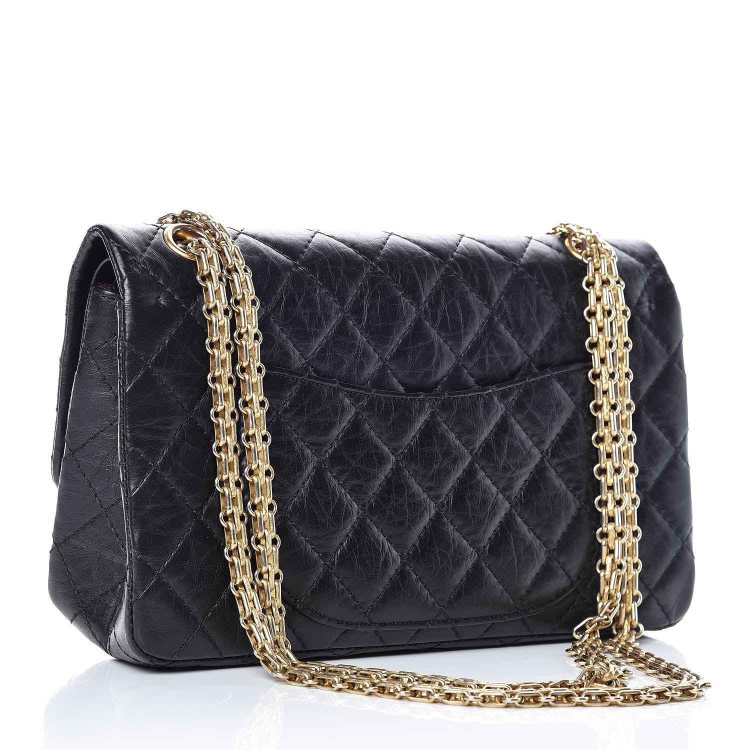 Chanel Aged Calfskin Quilted 2.55 Reissue 225 Flap Black 3 of 16