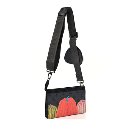 Louis Vuitton LV X YK Monogram Eclipse Reverse Pumpkin Gaston Wearable Wallet 3 of 9