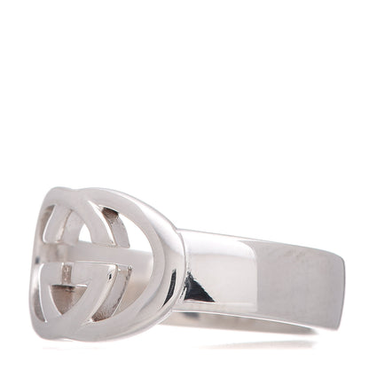 Gucci Sterling Silver Interlocking G Ring 52 6 3 of 6