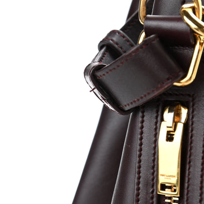 Saint Laurent Calfskin Large Emmanuelle Bucket Bag Burgundy 11 of 11