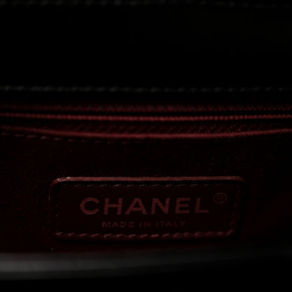 Chanel Glazed Calfskin Quilted Medium Perfect Edge Flap Black 5 of 12