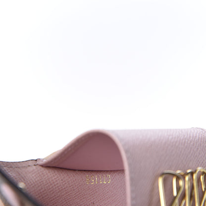 Louis Vuitton Damier Ebene Multicles 6 Key Holder Rose Ballerine 8 of 9