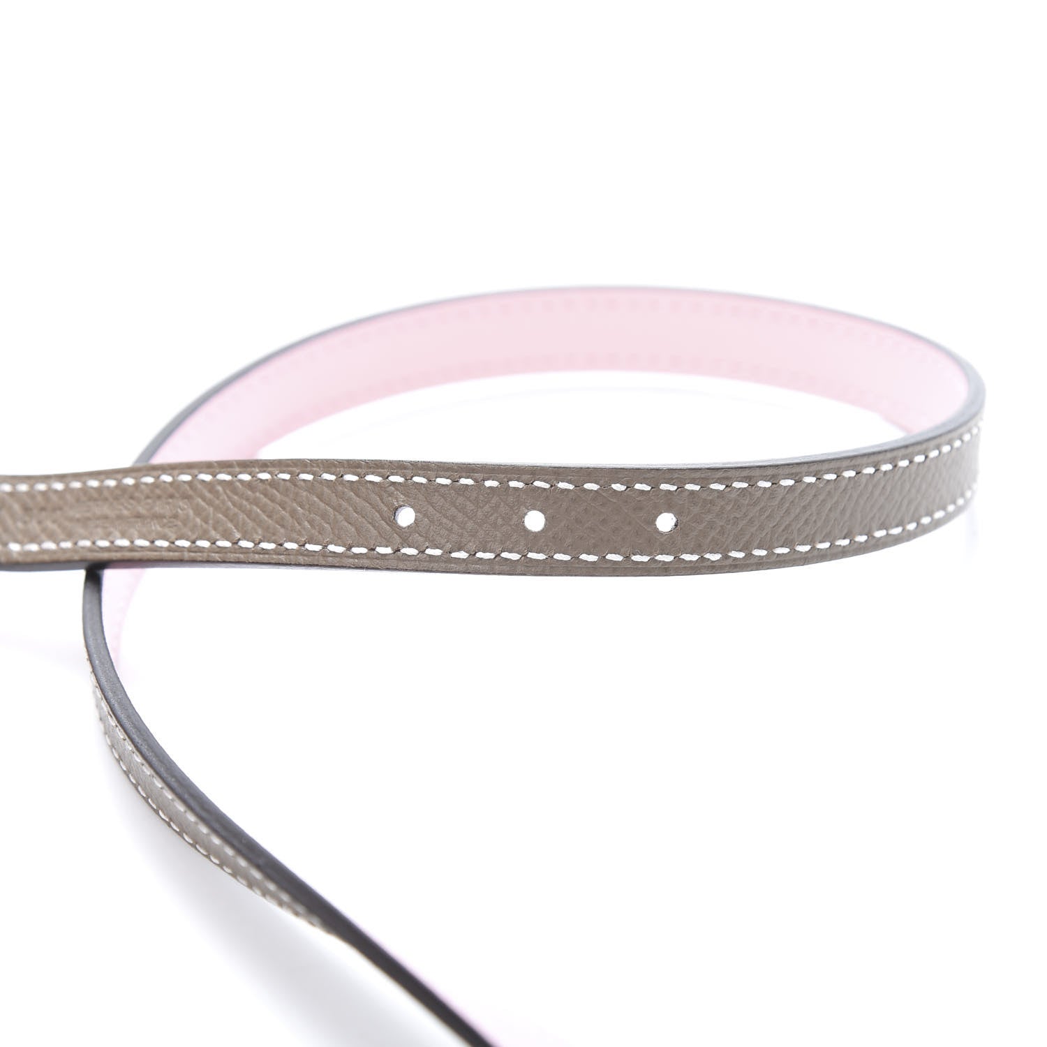 Hermes Swift Epsom 13mm Gamma Belt 90 Rose Sakura Etoupe 5 of 6