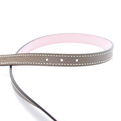 Hermes Swift Epsom 13mm Gamma Belt 90 Rose Sakura Etoupe 5 of 6