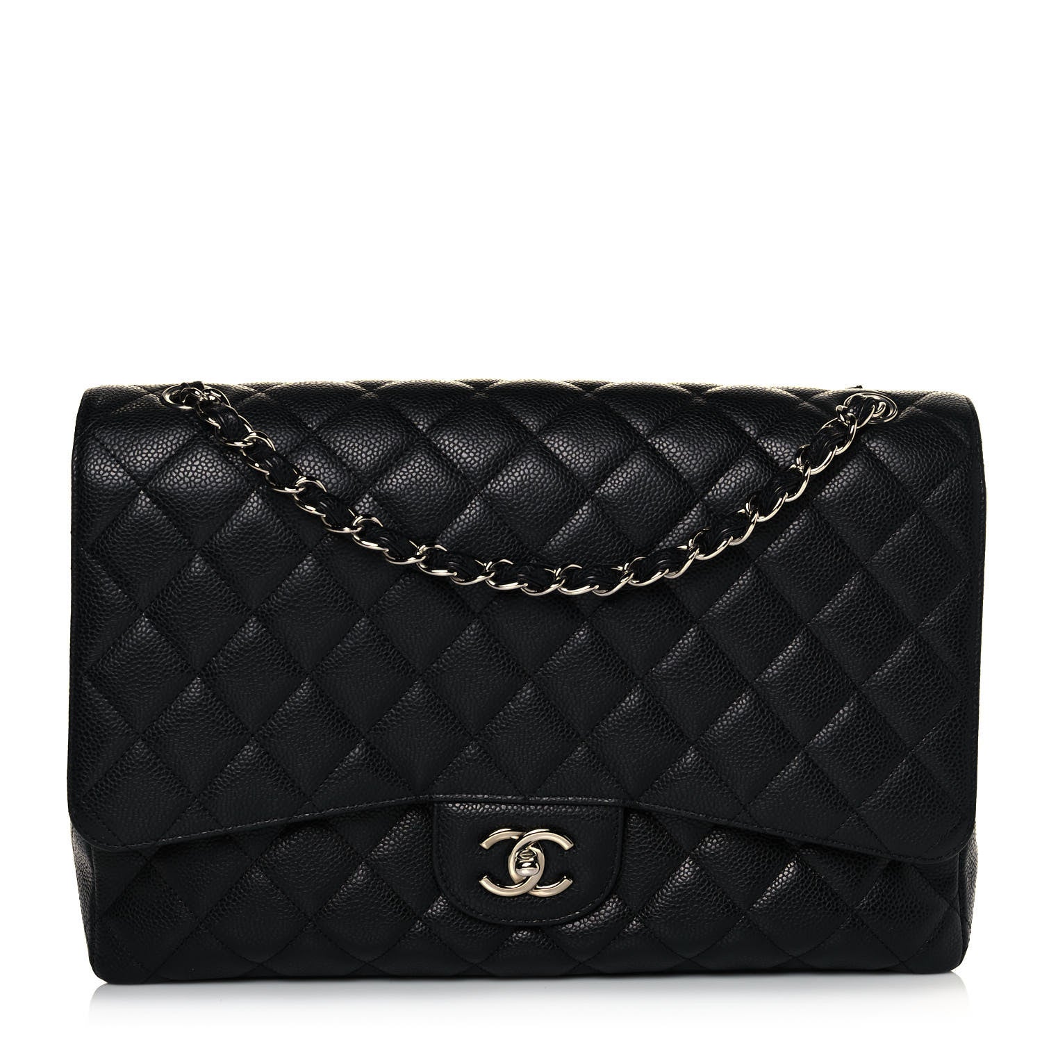 Chanel Caviar Quilted Maxi Single Flap Black 1 of 9