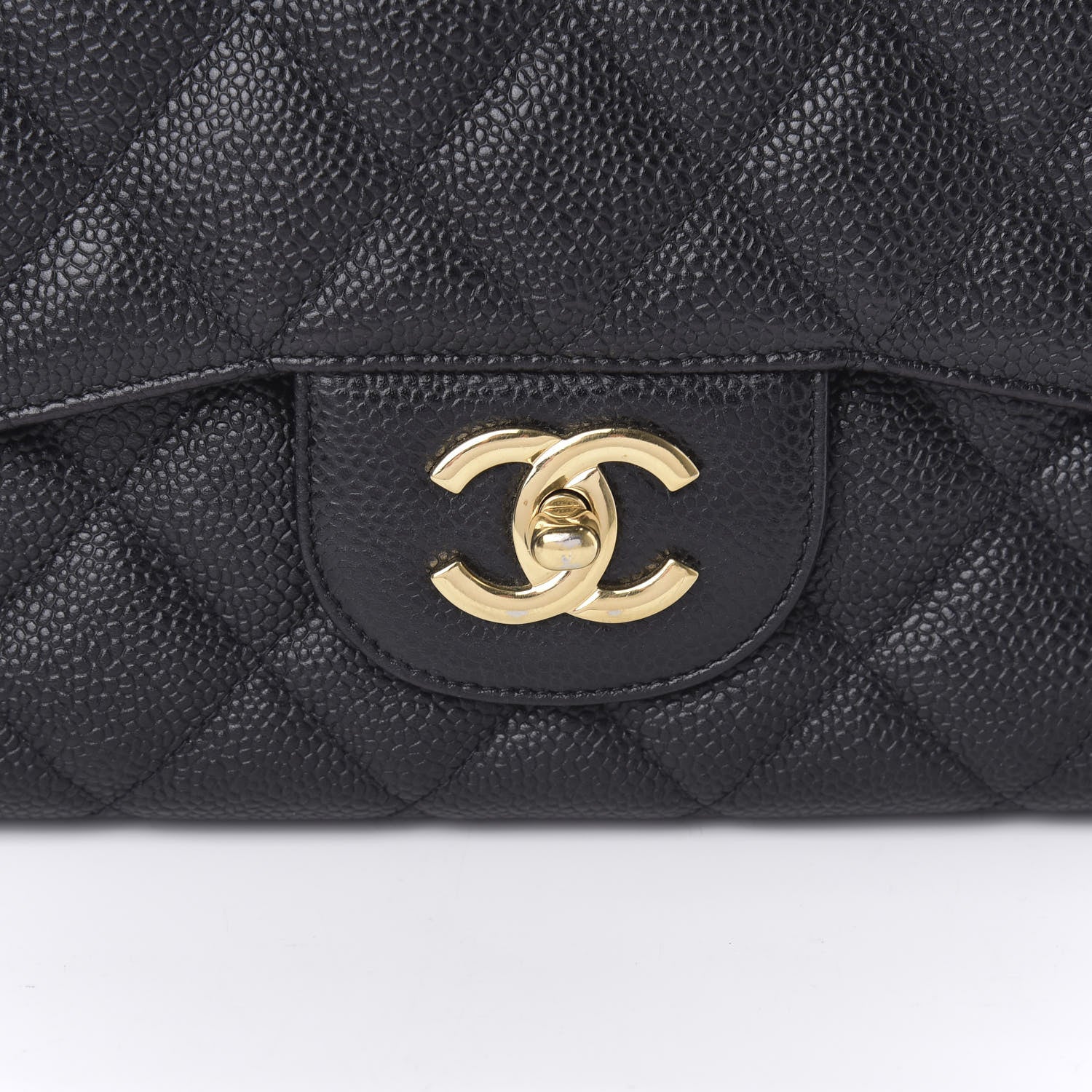 Chanel Caviar Quilted Jumbo Single Flap Black 11 of 11