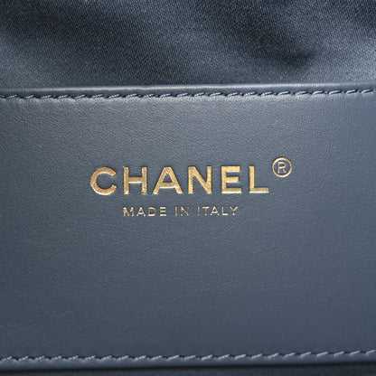 Chanel Suede Quilted Small Chanel 25 Handbag Blue 6 of 10