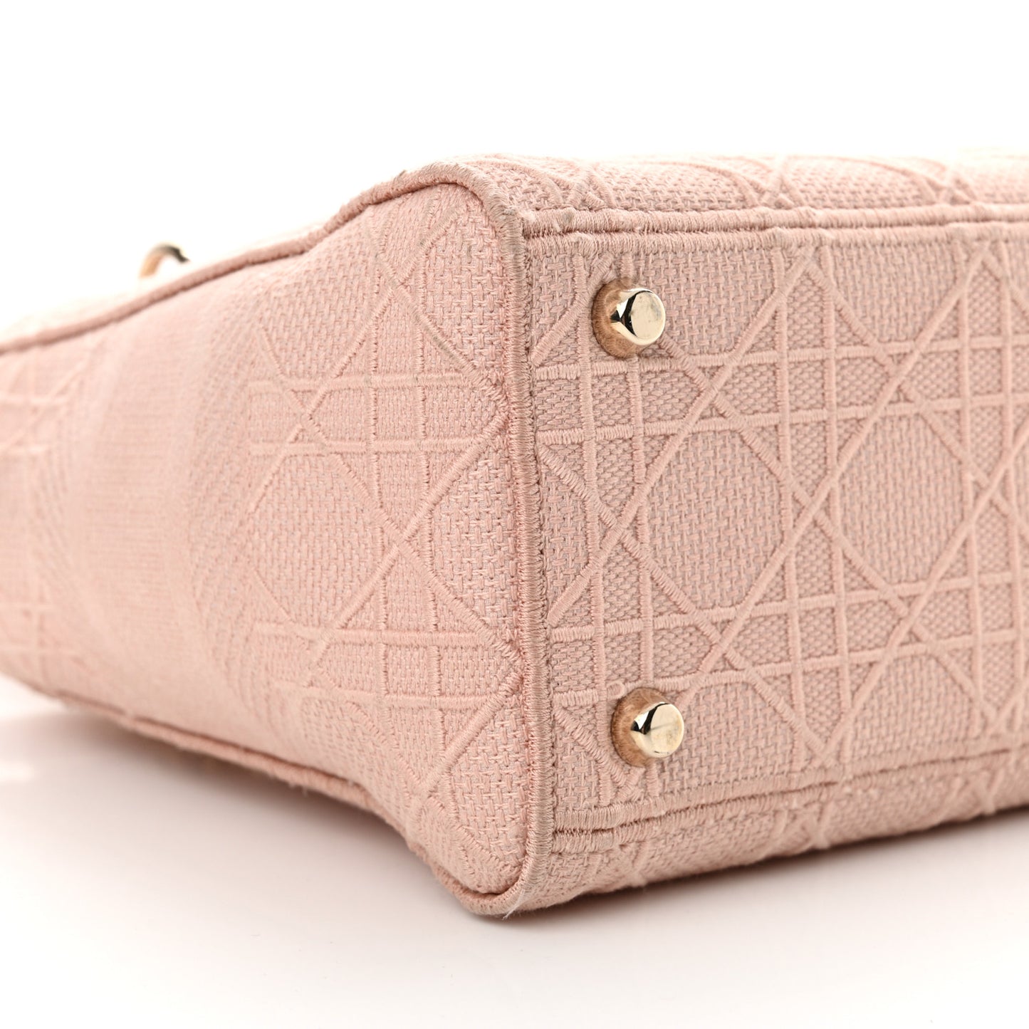 Canvas Embroidered Cannage Medium Lady D-Lite Pink