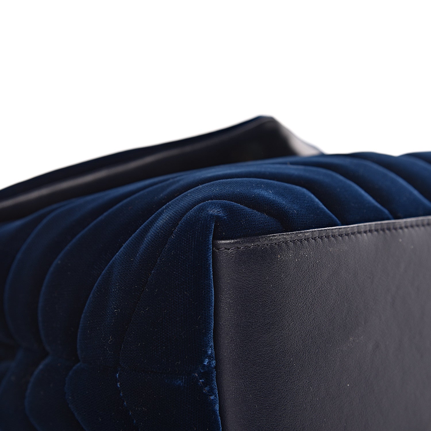 Saint Laurent Velvet Y Quilted Monogram Small Loulou Chain Satchel Medium Blue 16 of 21