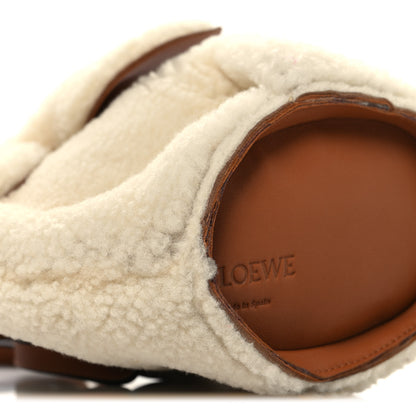 Loewe Shearling Mini Bunny Crossbody Bag Natural 9 of 12
