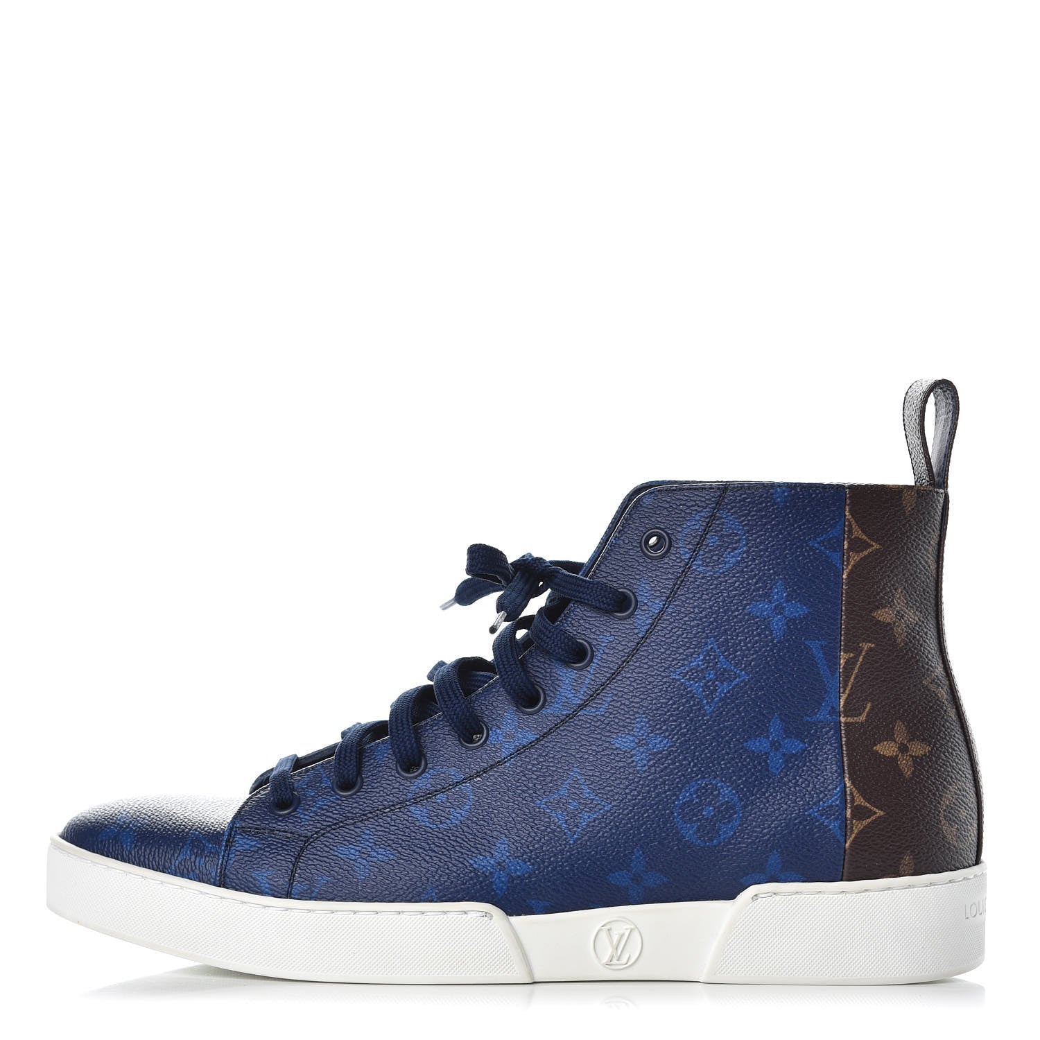 Louis Vuitton Monogram Match Up Sneakers 7 Pacific Blue 1 of 8